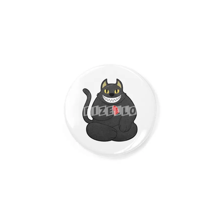 Cat at Poker with Poker cards Rozet
