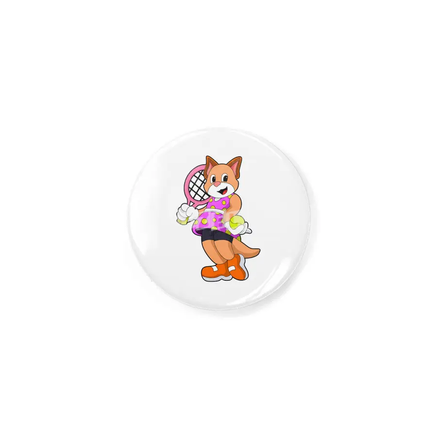Cat at Tennis with Tennis racket Rozet