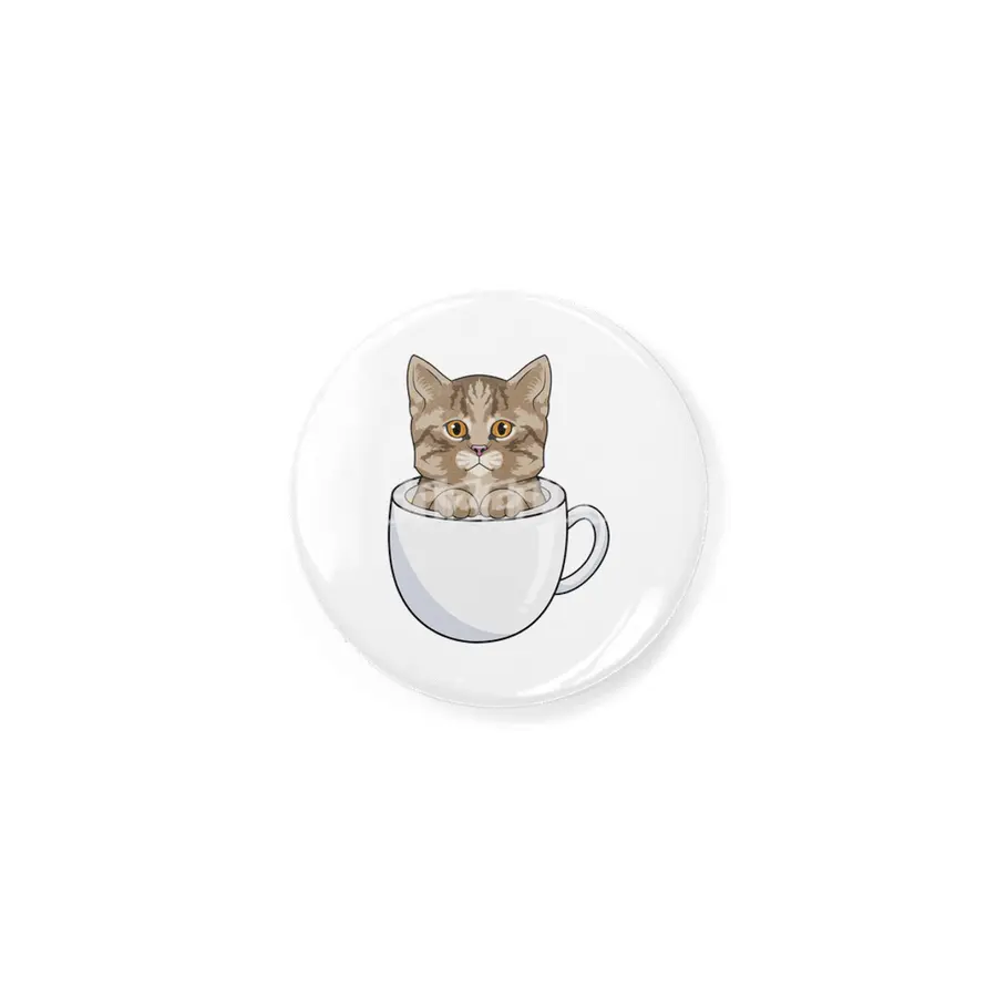 Cat with Cup Rozet