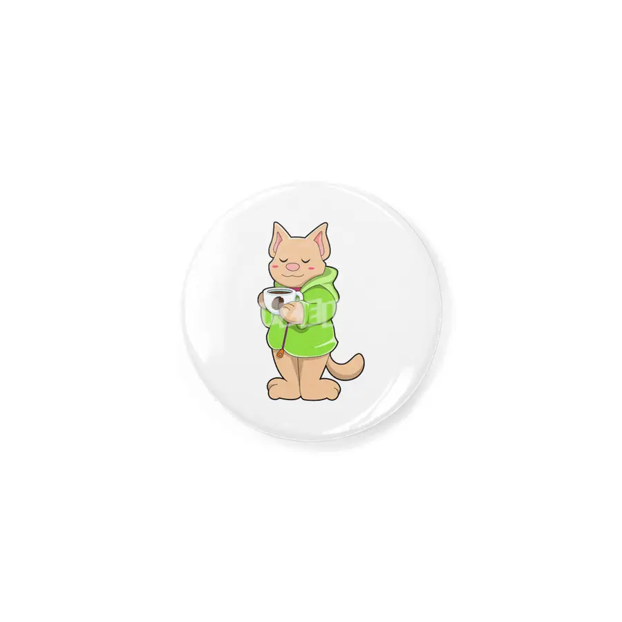 Cat with Cup of Coffee & Pajamas Rozet