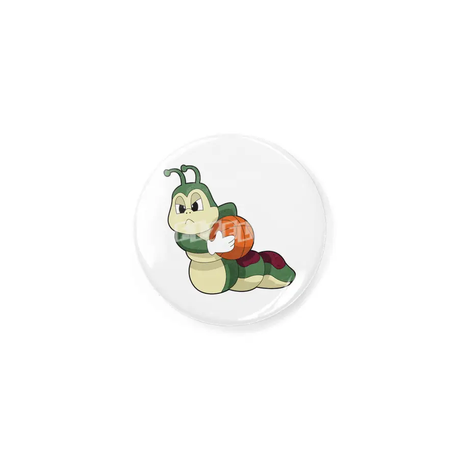 Caterpillar as Basketball player with Basketball Rozet