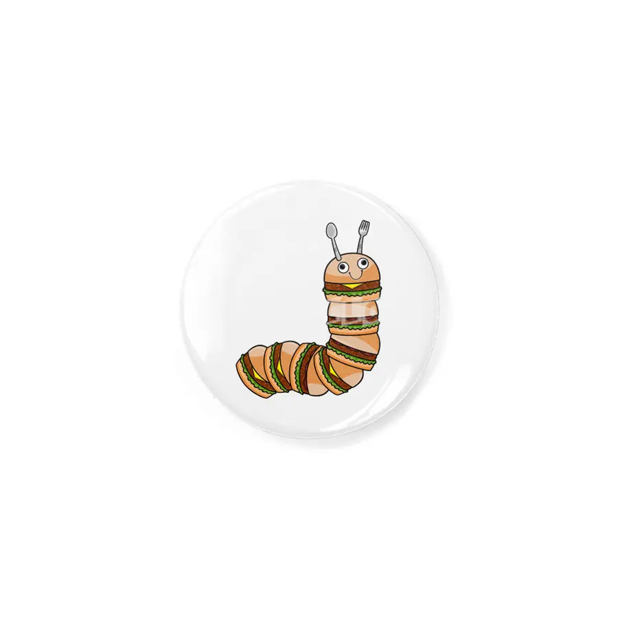 Caterpillar as Cheeseburger with Beef & Salad Rozet