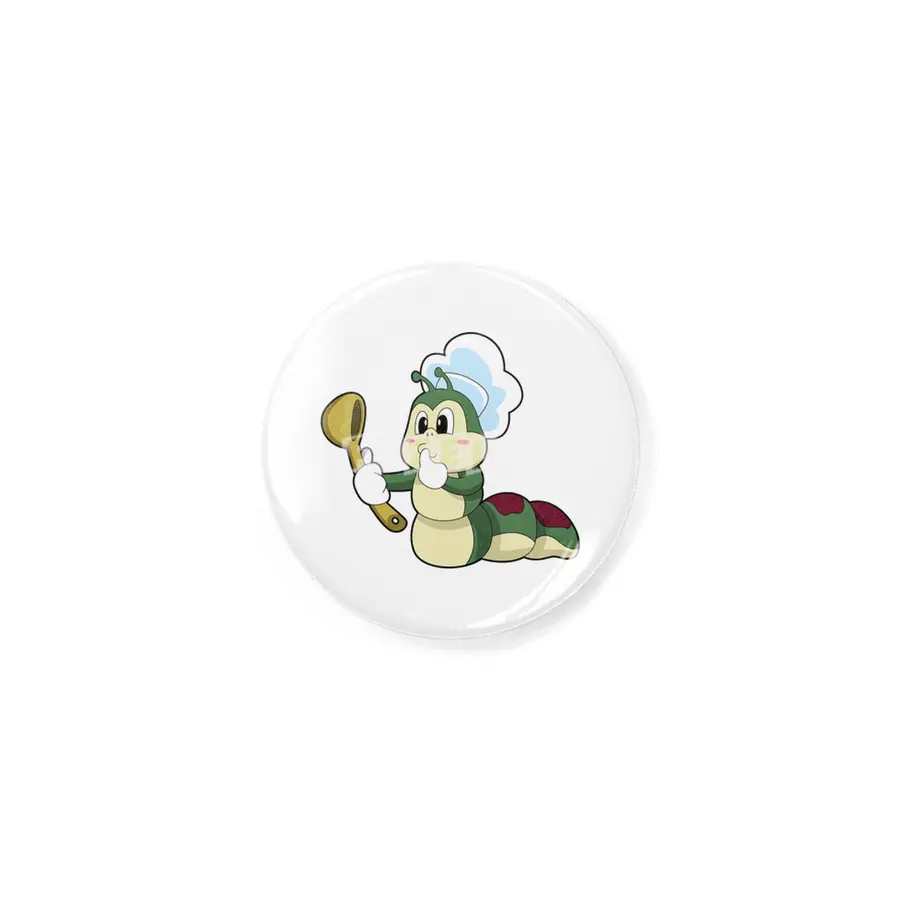 Caterpillar as Chef with Wooden spoon Rozet