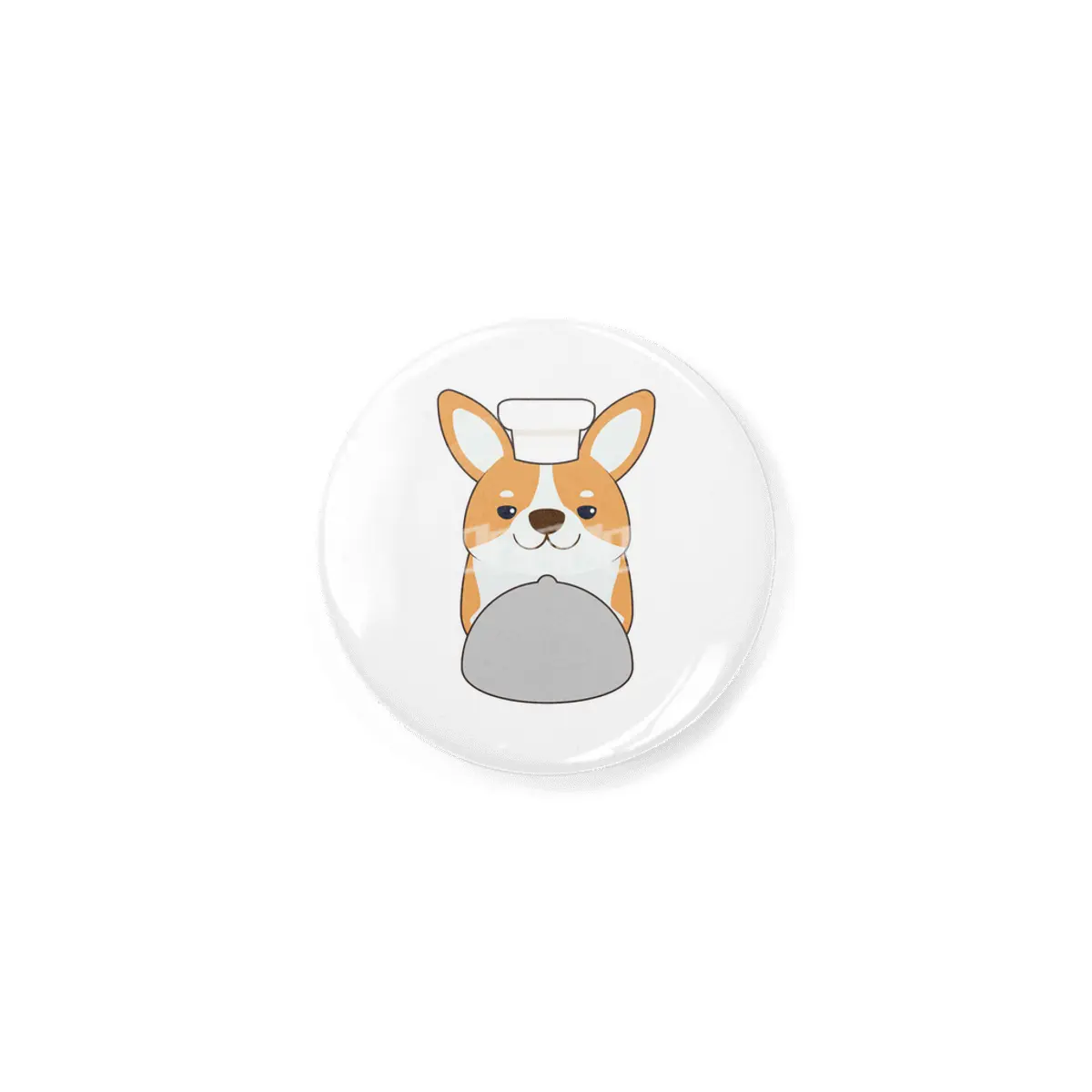 Dog puppy as Cook with Platter Rozet