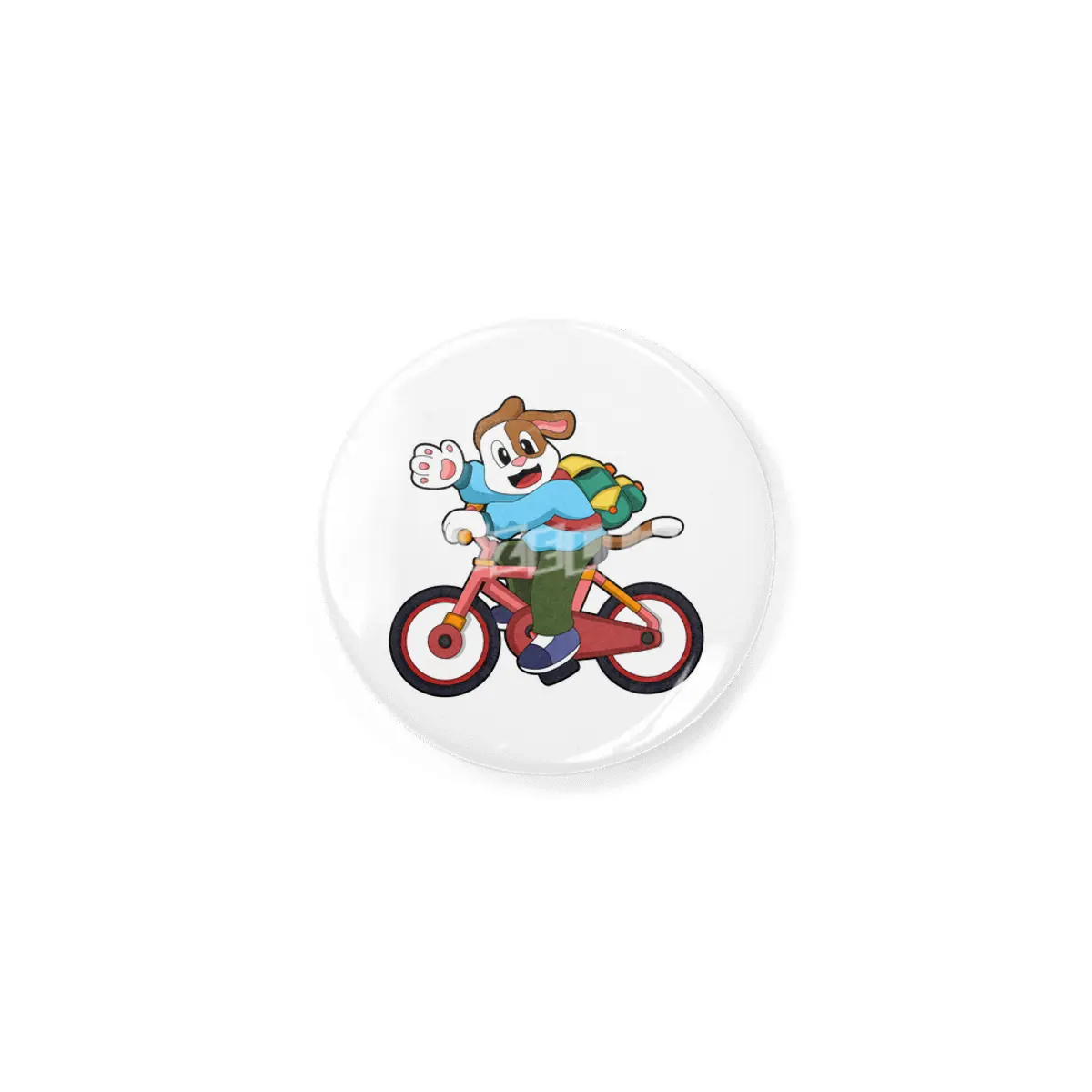 Dog with Bicycle Rozet