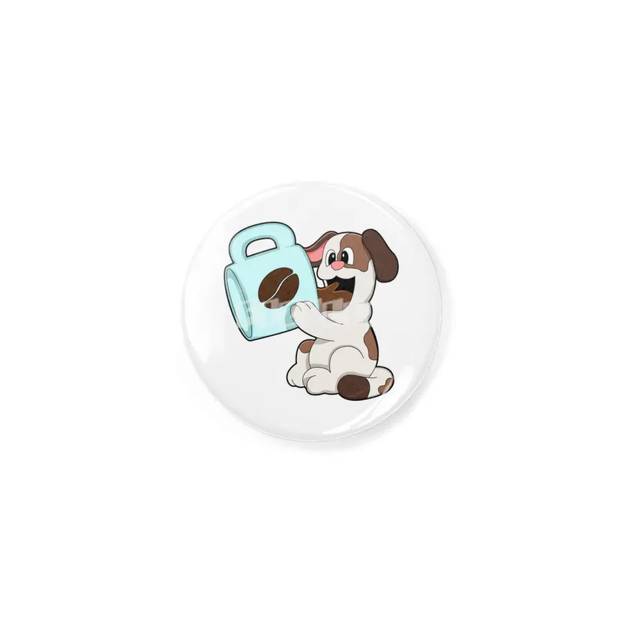 Dog with Cup of Coffee Rozet
