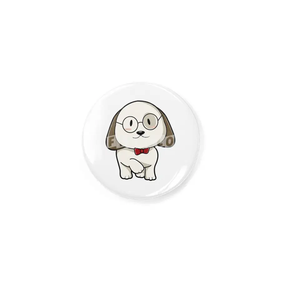 Dog with Tie & Glasses Rozet