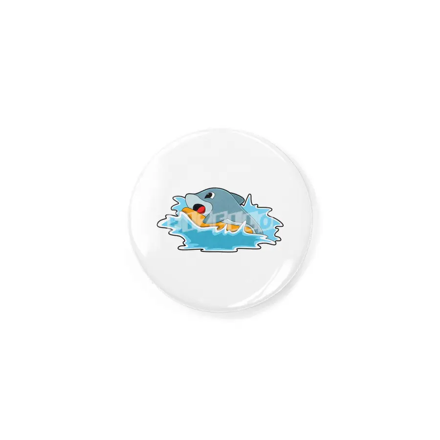 Dolphin at Surfing with Surfboard Rozet