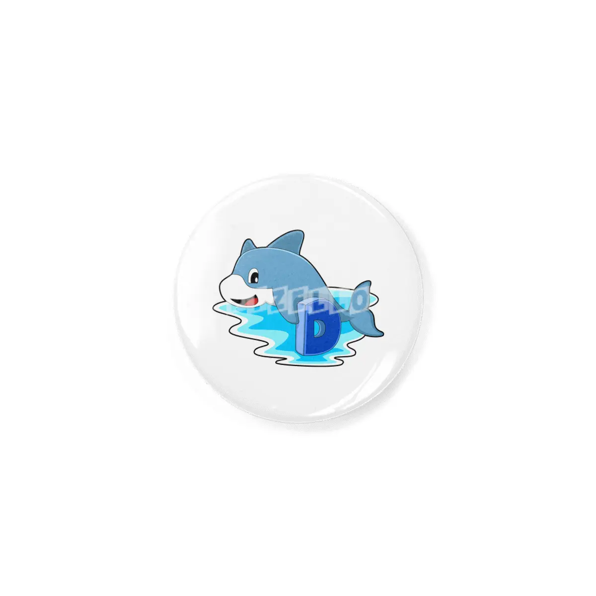 Dolphin at Swimming with Letter Rozet