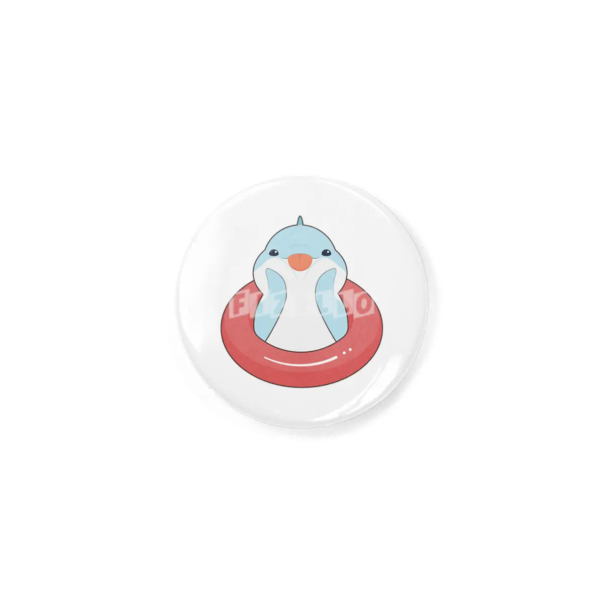Dolphin with Swim ring Rozet