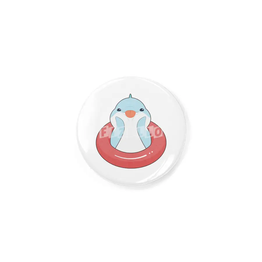 Dolphin with Swim ring Rozet