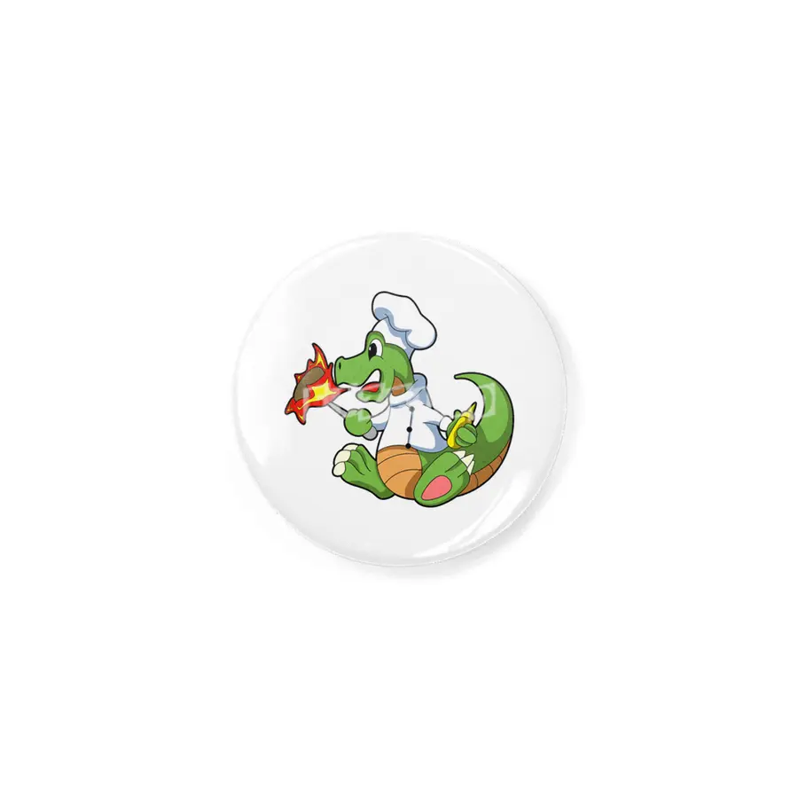 Dragon as Chef  with Cooking apron Rozet