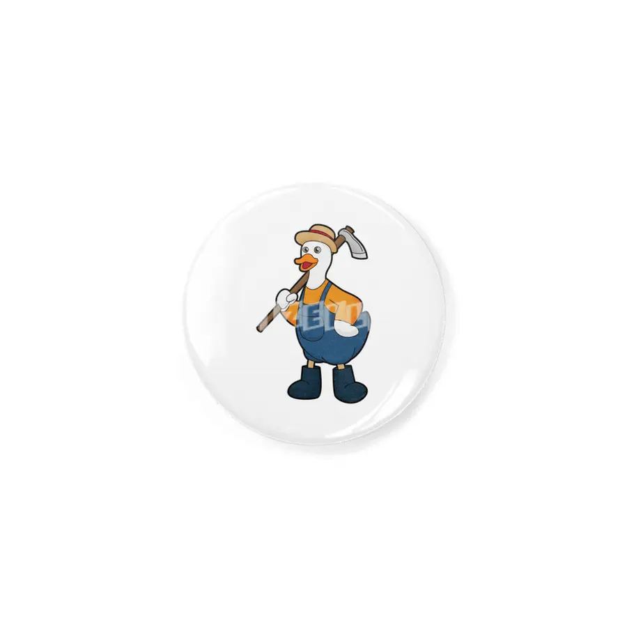 Duck as Farmer with Hoe Rozet