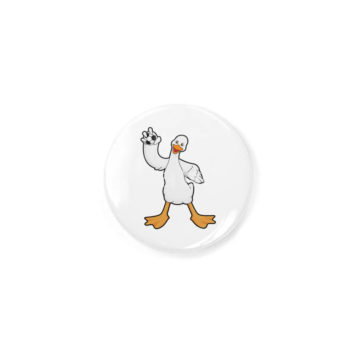 Duck as Handball player with Handball Rozet