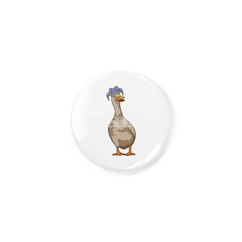 Duck as Jester in Middle age Rozet