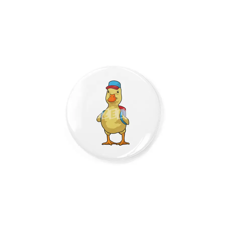 Duck as Student with Backpack & Cap Rozet