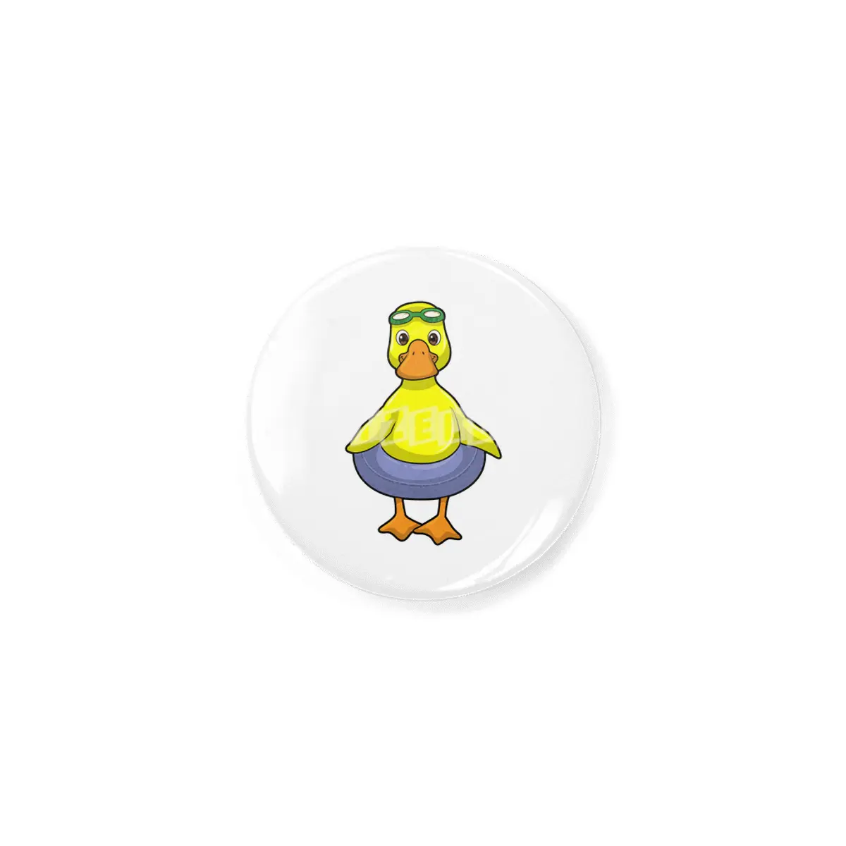 Duck at Swimming with Swim ring Rozet