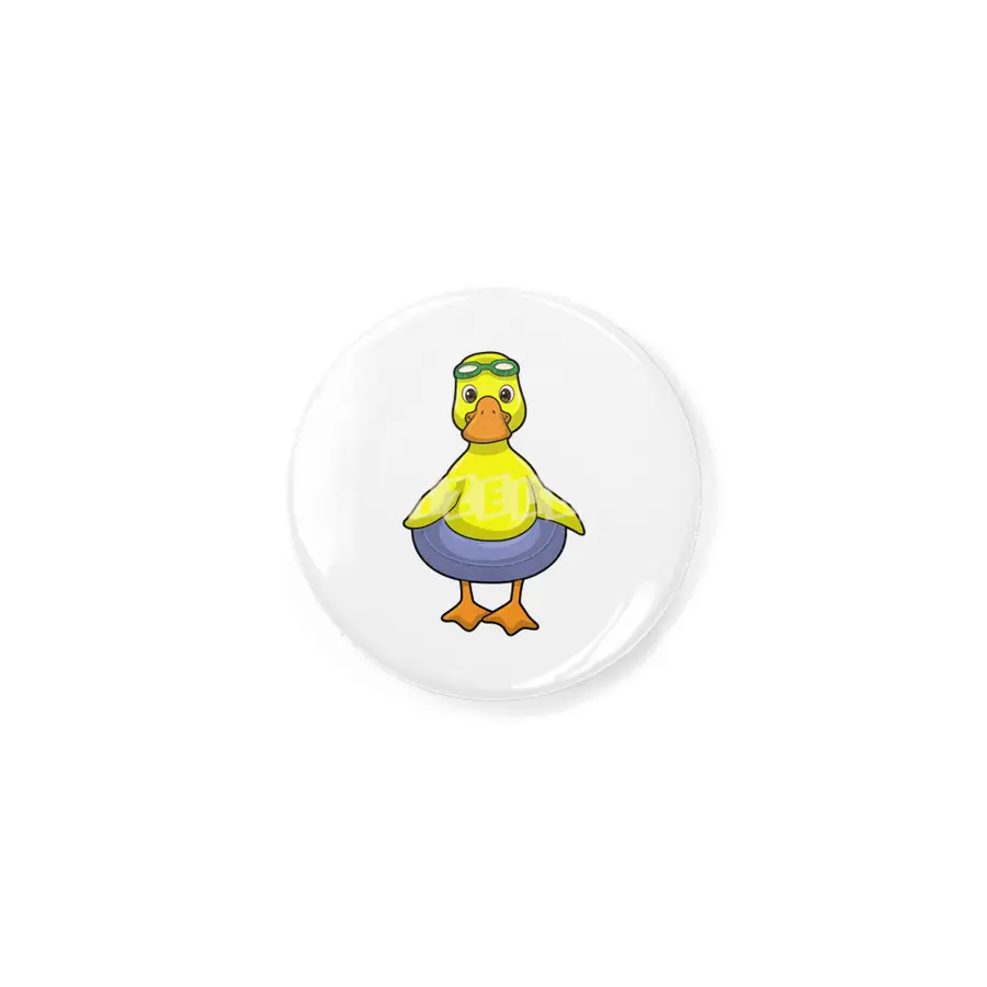 Duck at Swimming with Swim ring Rozet