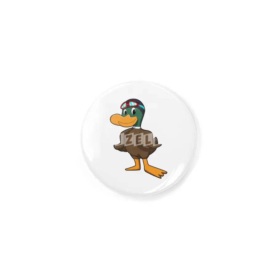 Duck at Swimming with Swimming goggles Rozet