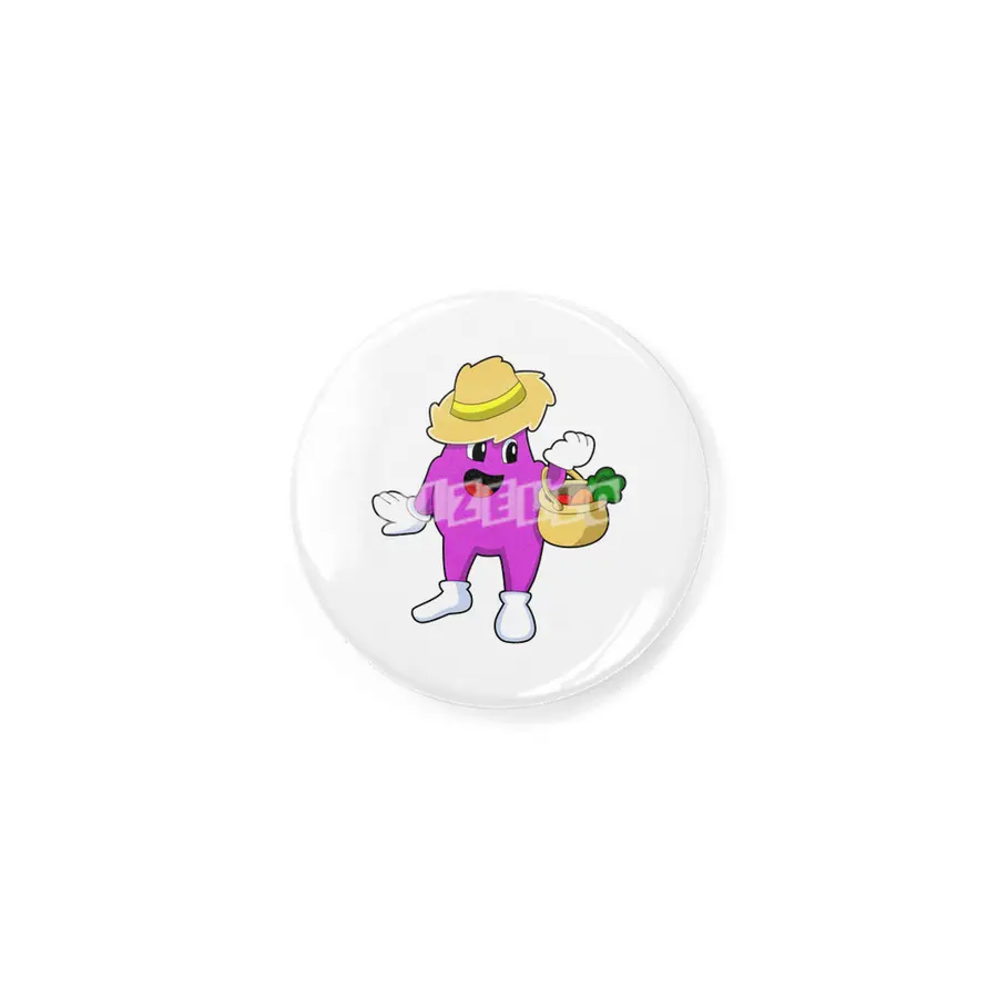 Eggplant as Farmer with Carrot Rozet