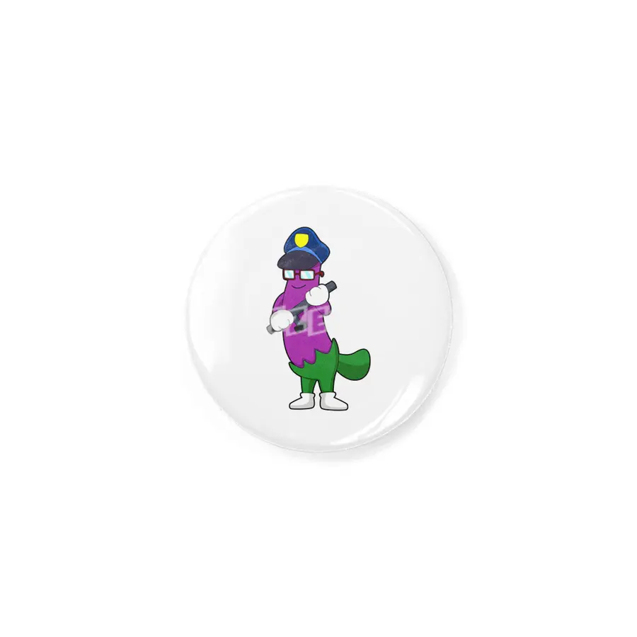 Eggplant as Police officer with Baton Rozet