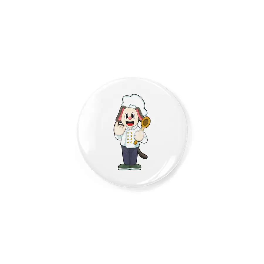 Dog as Cook with Wooden spoon & Cooking apron Rozet
