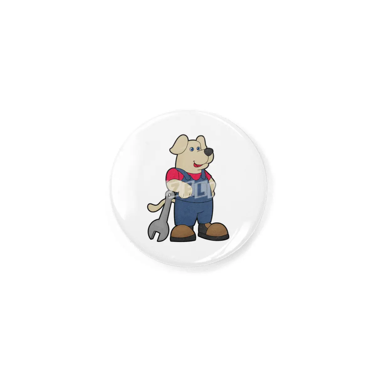 Dog as Mechanic with Wrench Rozet