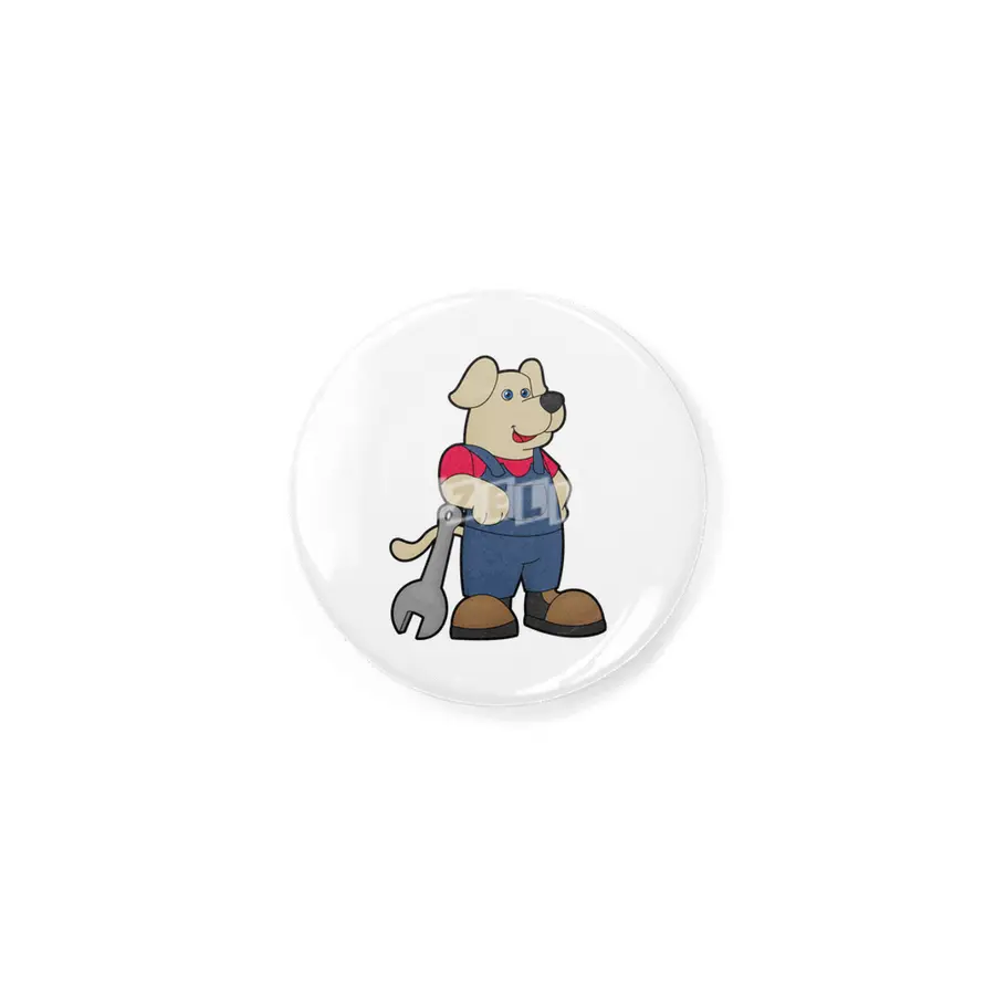 Dog as Mechanic with Wrench Rozet