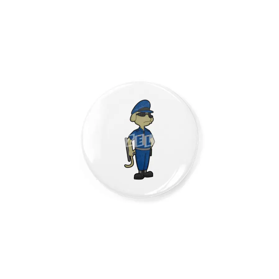 Dog as Police officer with Baton & Sunglasses Rozet