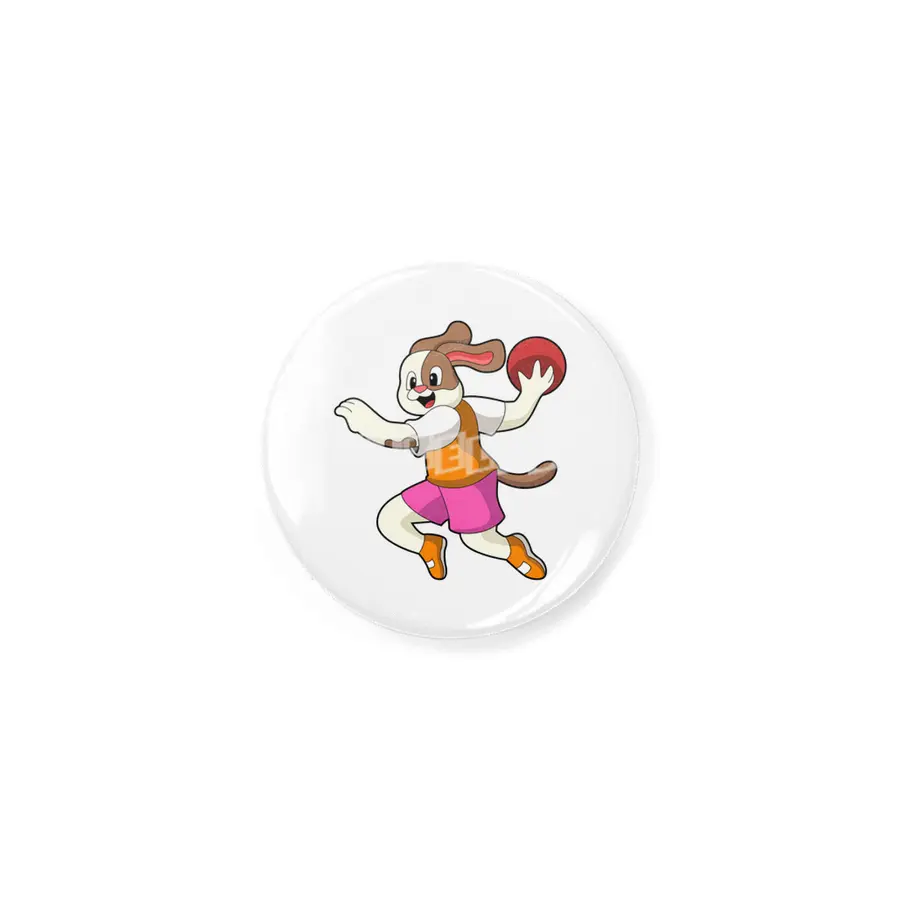 Dog at Handball player with Handball Rozet