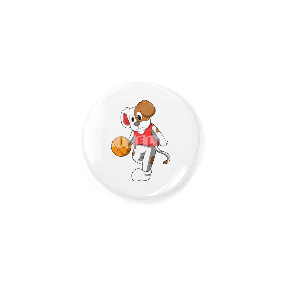 Dog at Sports with Basketball Rozet