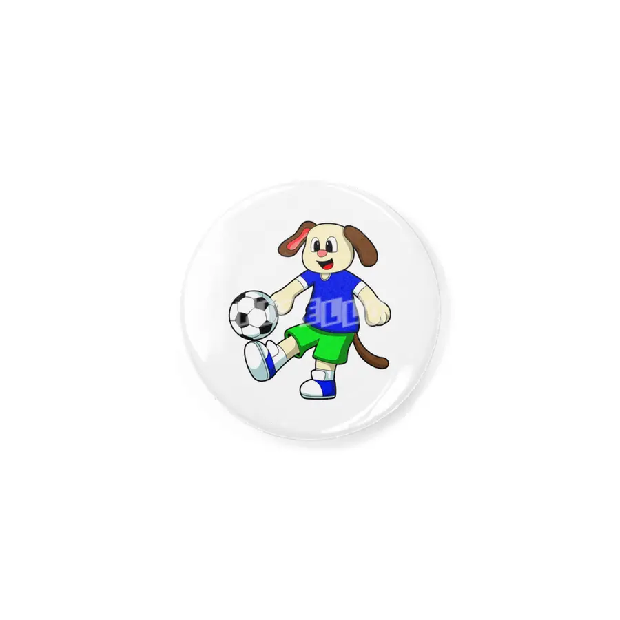Dog at Sports with Soccer Rozet