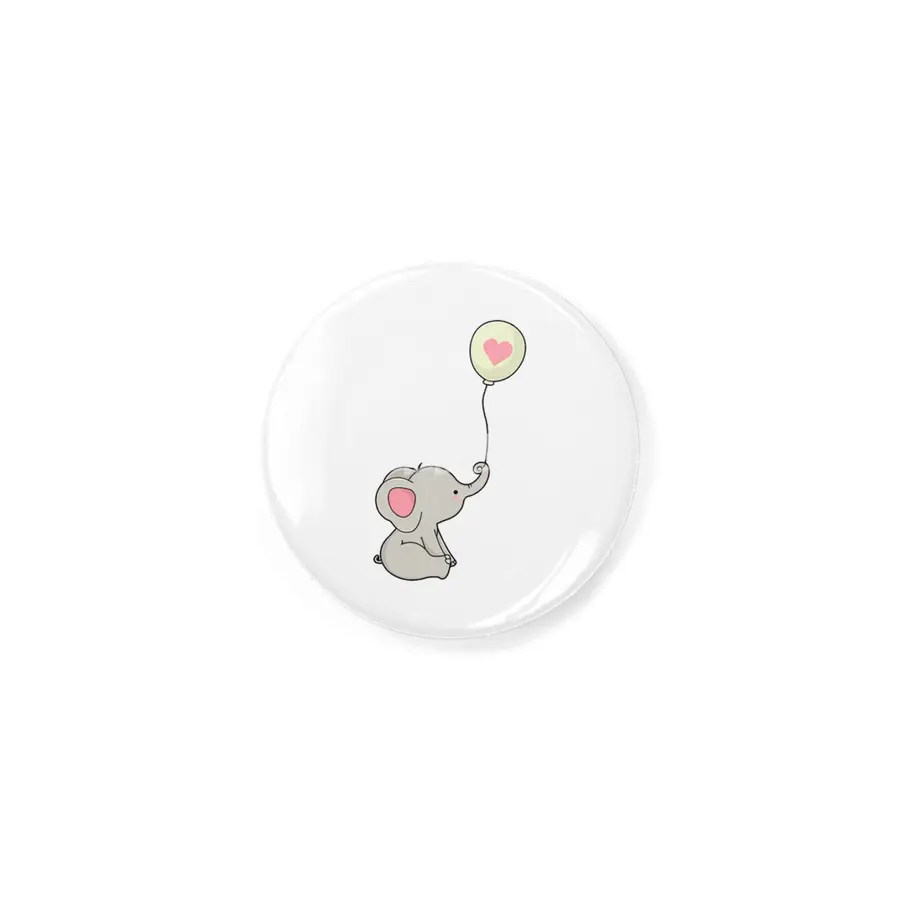 Elephant & Balloon with Heart Rozet