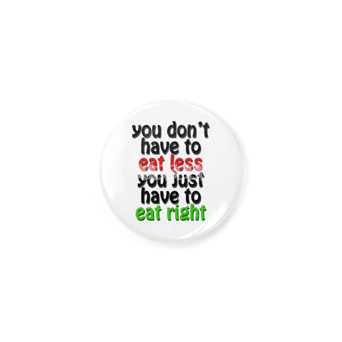 eat right Rozet