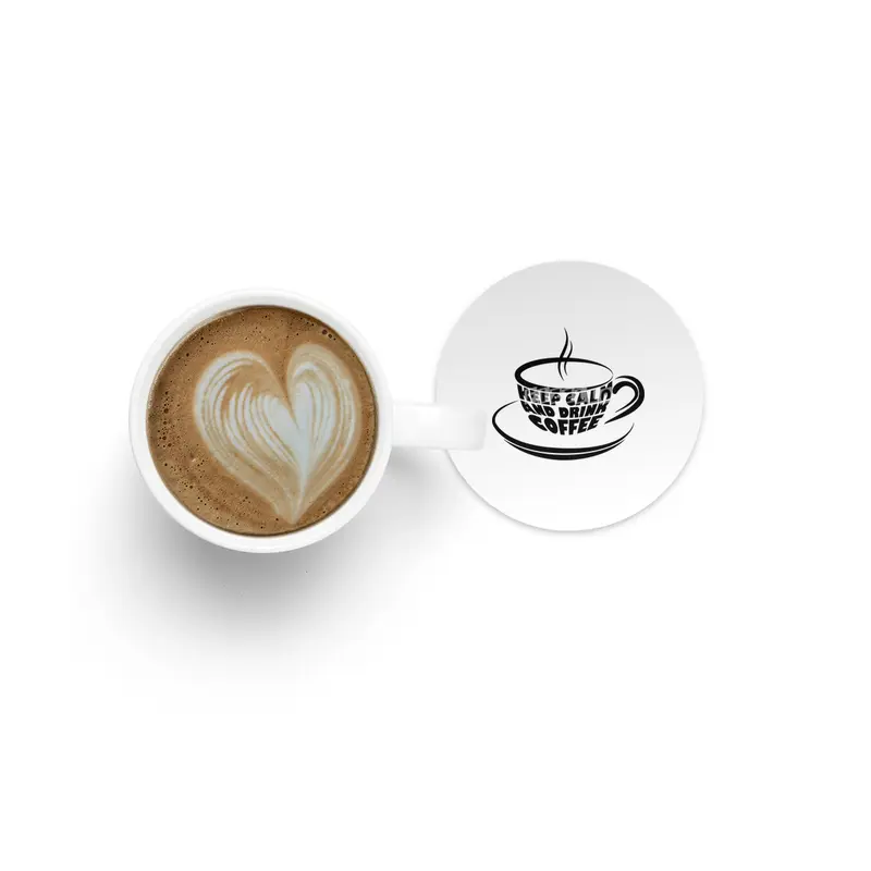 Keep calm and drink coffee! Bardak Altlığı