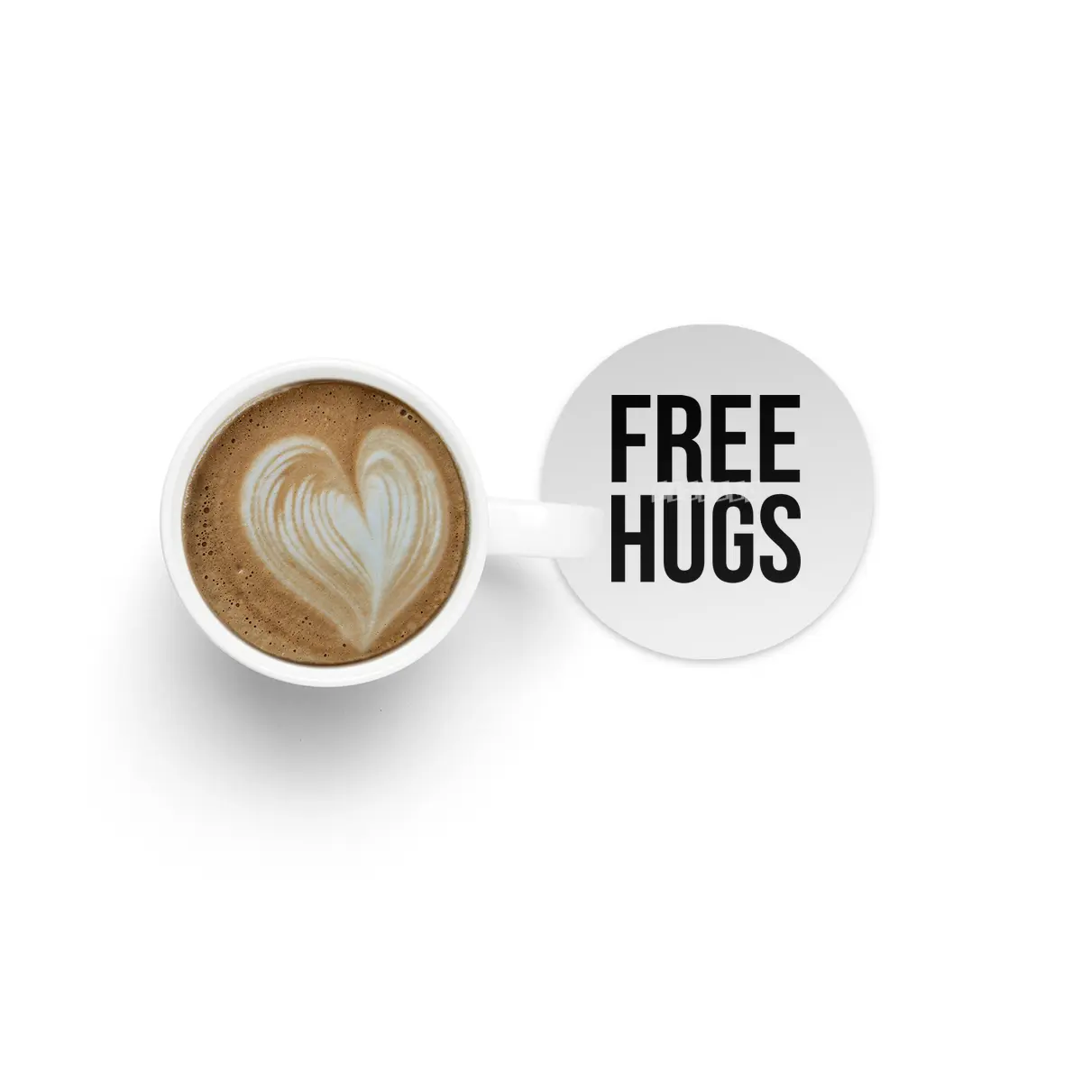 FREE HUGS Bardak Altlığı