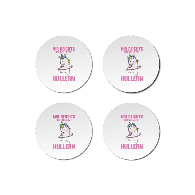 I'm Rich In I Go Hullern Unicorn Rosa Bardak Altlığı