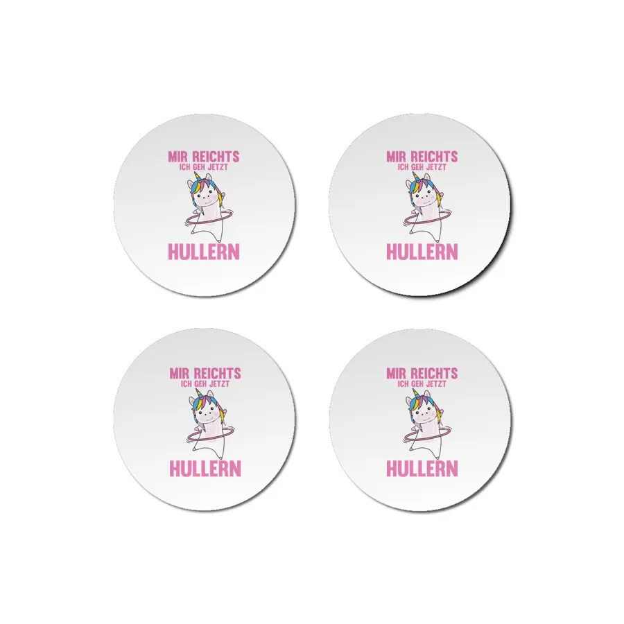 I'm Rich In I Go Hullern Unicorn Rosa Bardak Altlığı