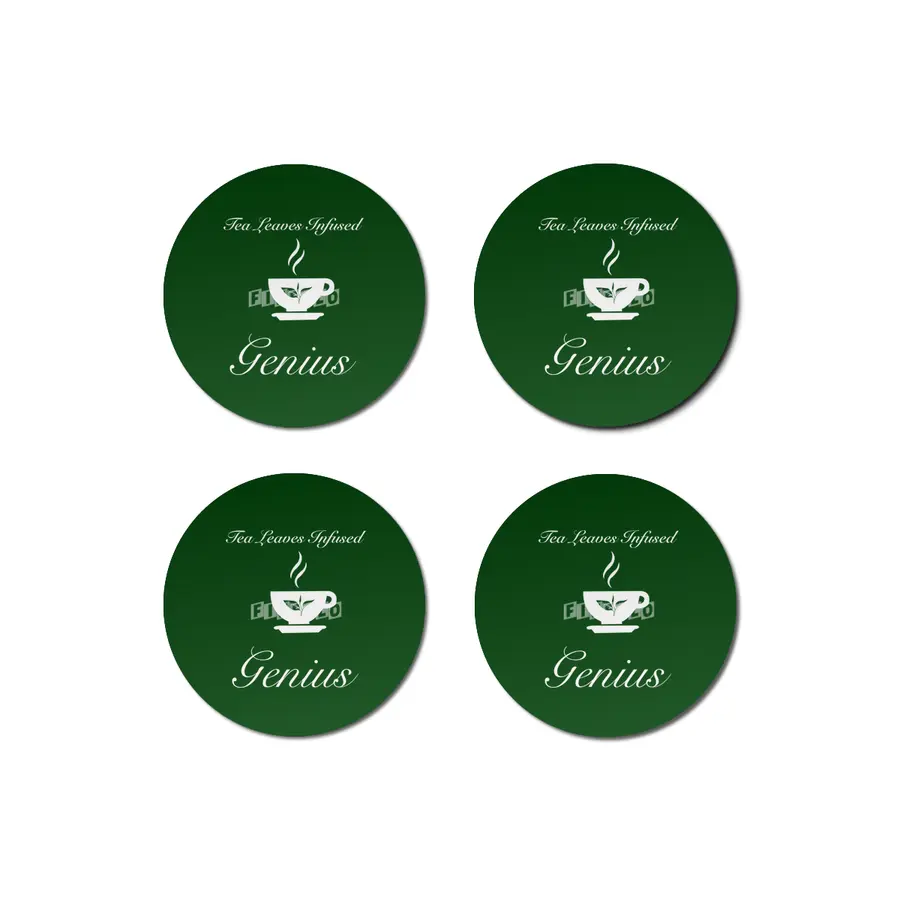 Tea Leaves Infused Genius Bardak Altlığı