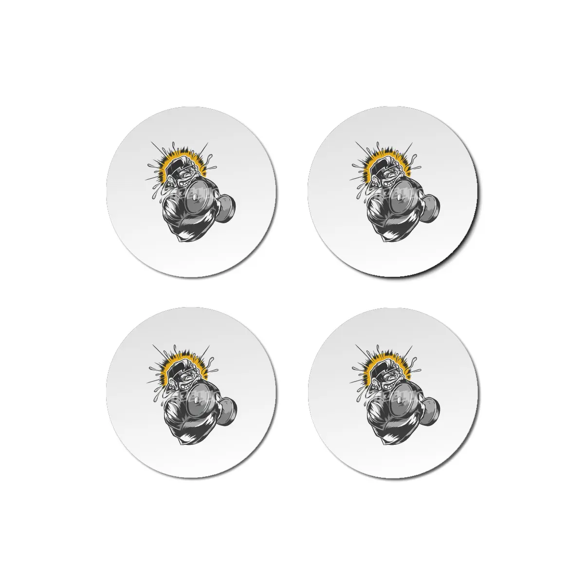 Monkey Dumbbell Bardak Altlığı