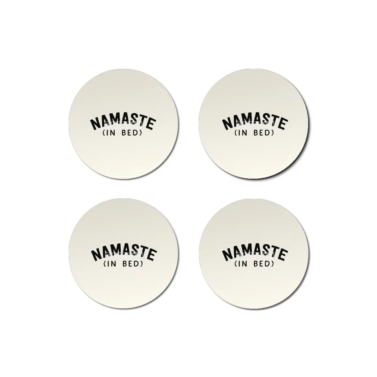 Namaste in bed Bardak Altlığı