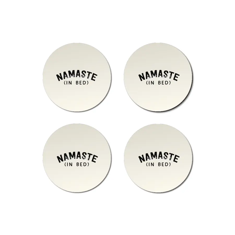 Namaste in bed Bardak Altlığı