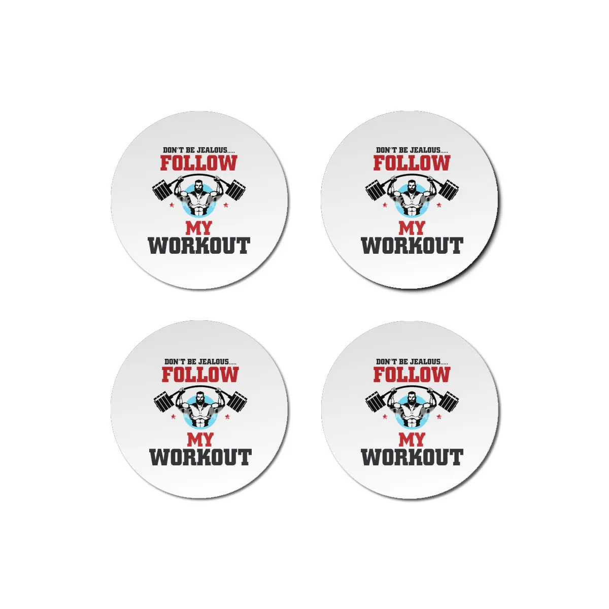 FOLLOW MY WORKOUT Bardak Altlığı