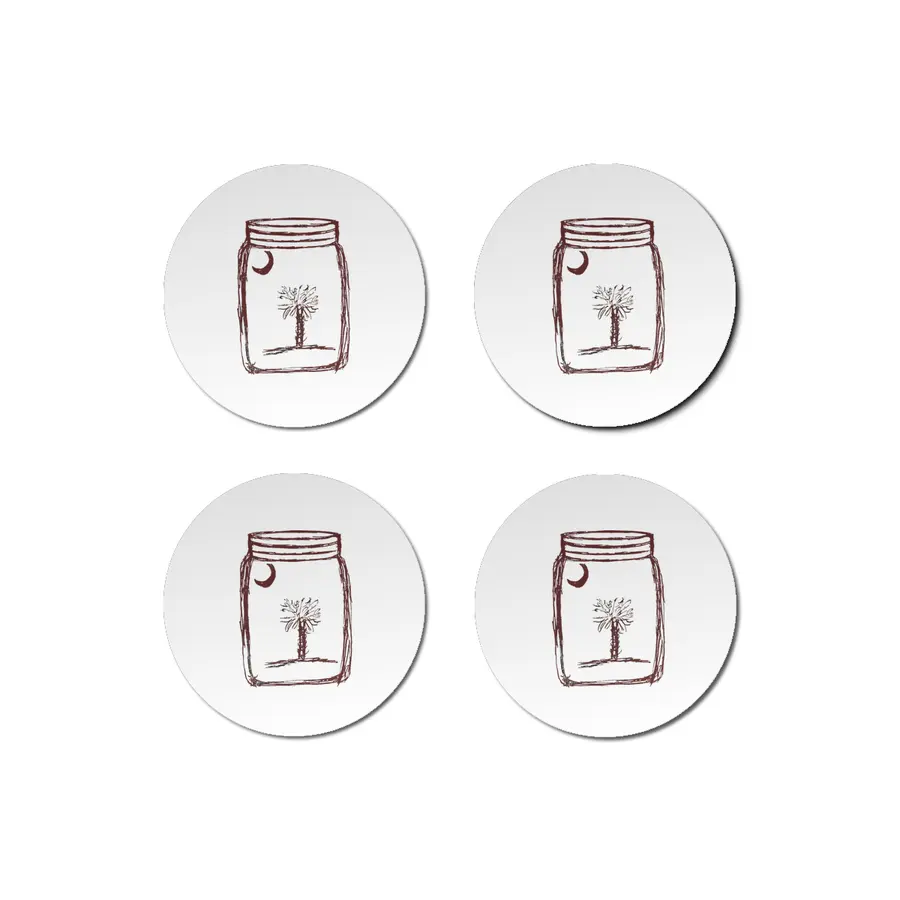 Garnet Mason Jar  Bardak Altlığı