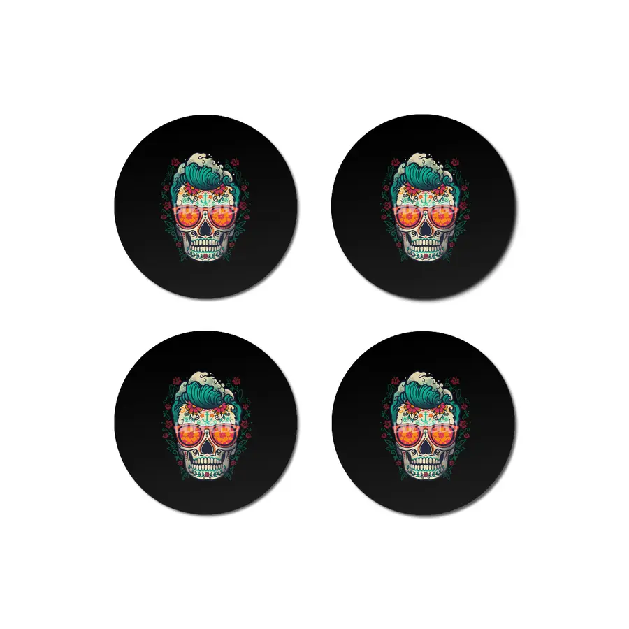 Calavera summer surfer Bardak Altlığı