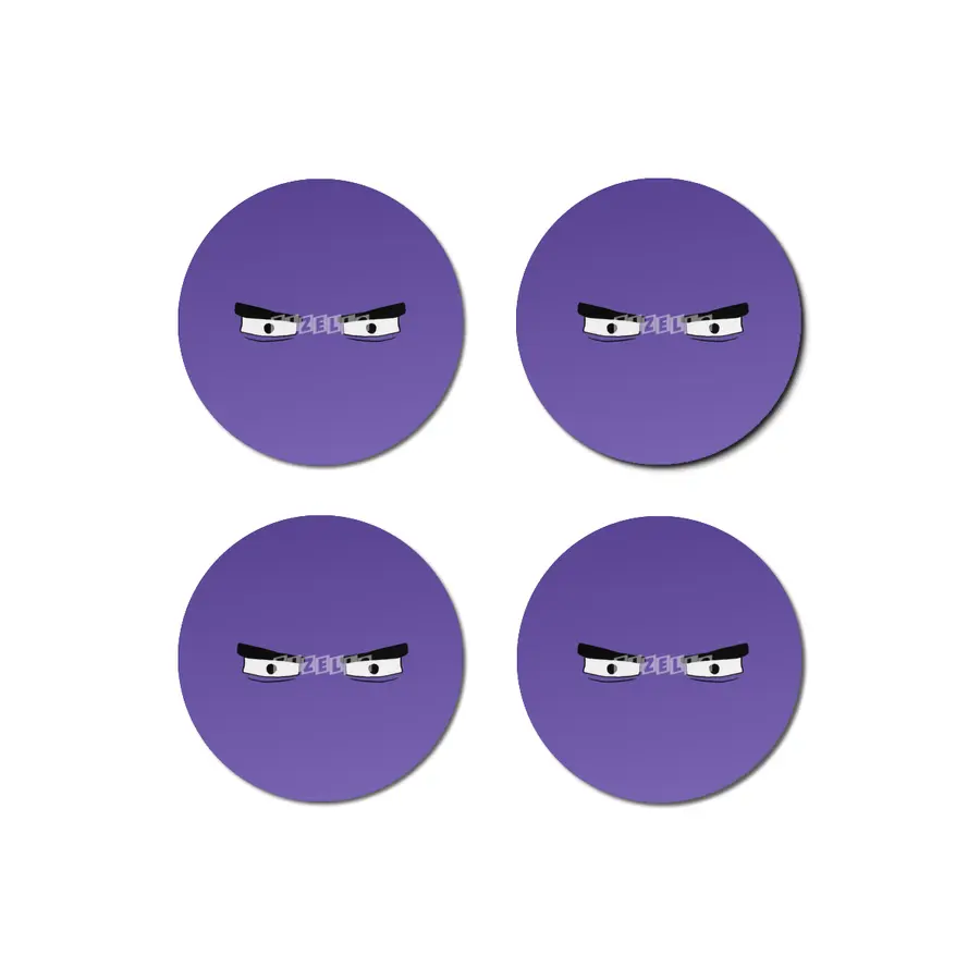 Cartoon Eyes - Grouchy Face Bardak Altlığı