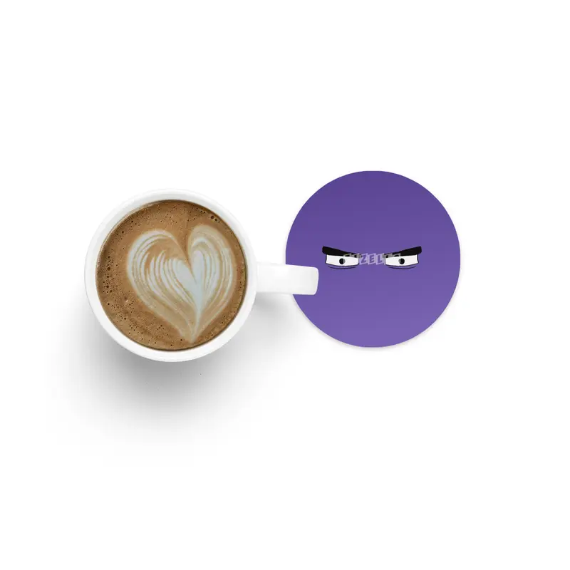 Cartoon Eyes - Grouchy Face Bardak Altlığı