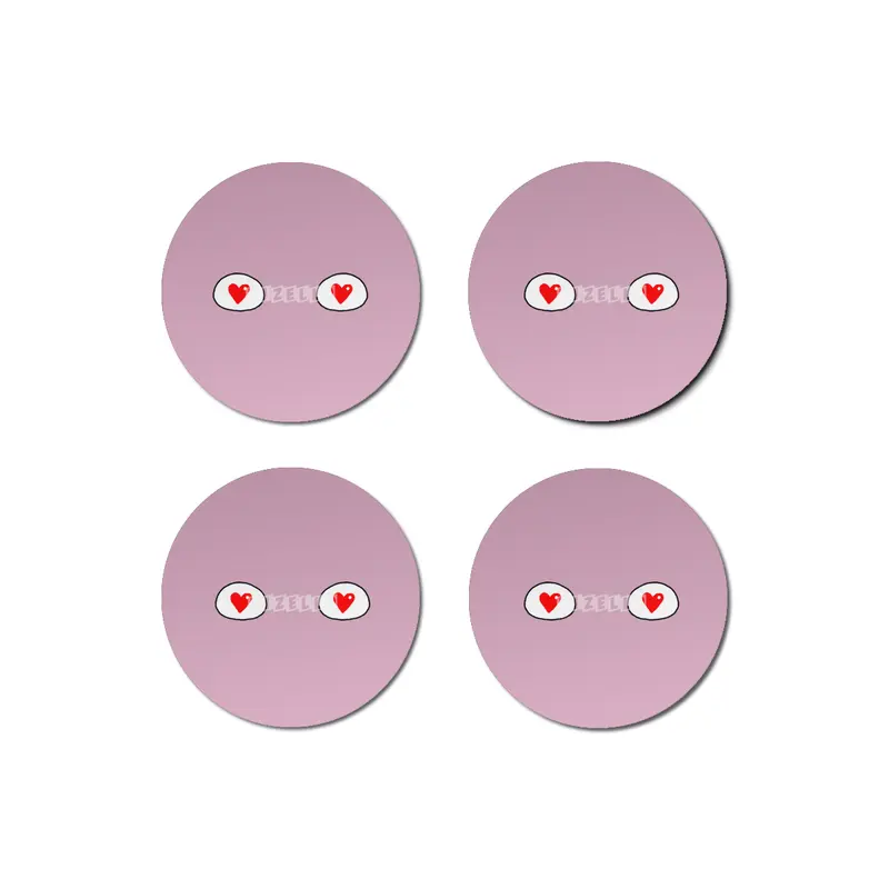 Cartoon Eyes - Hearts Bardak Altlığı
