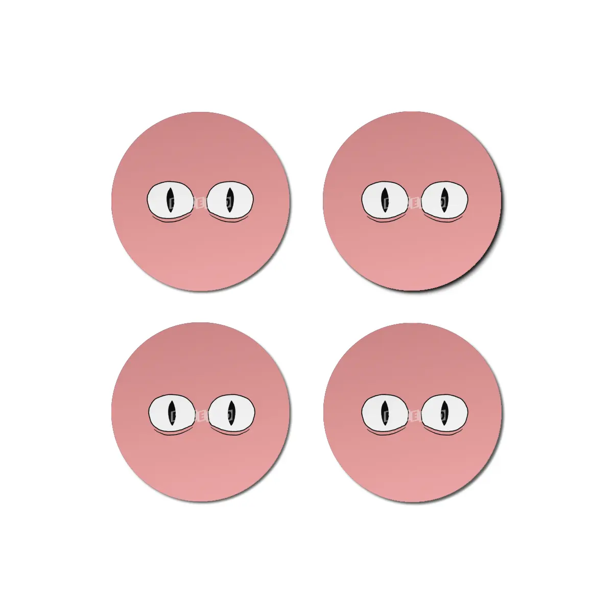 Cartoon Eyes - Surprised Face Bardak Altlığı