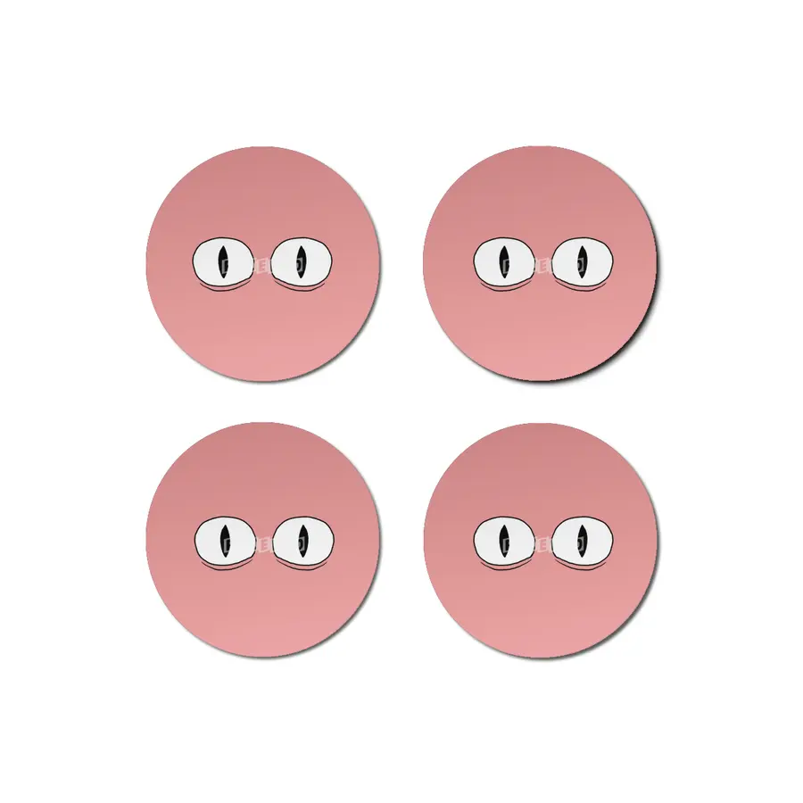 Cartoon Eyes - Surprised Face Bardak Altlığı